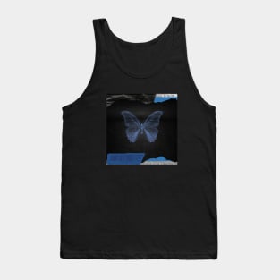 Blue butterfly Tank Top